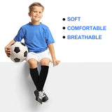 pairs of football socks, soccer socks, shin guards, socks, team socks, socks, fit socks, black, for children's football matches - Top-Down View