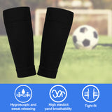 pairs of football socks, soccer socks, shin guards, socks, team socks, socks, fit socks, black, for children's football matches - 45-Degree Angle
