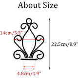 Vintage Iron Wall Candle Holders, Creative Iron Candlesticks - Top-Down View
