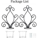 Vintage Iron Wall Candle Holders, Creative Iron Candlesticks