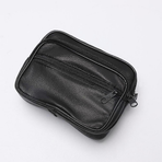 Men's Genuine Leather Belt Wallet Bag Pouch Waist Bag Loop Card Holder