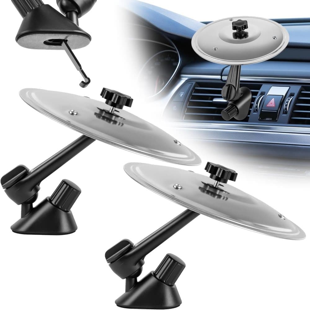 Car Drum & Car Cymbal – Air Valve Bracket, 1/2-pack Gold/Silver, Funny Car Accessories Silver 2 pcs