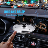 Car Drum & Car Cymbal – Air Valve Bracket, 1/2-pack Gold/Silver, Funny Car Accessories Silver 2 pcs