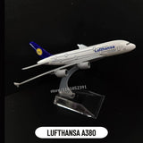 1:400 Scale Metal Airplane Replica DHL Boeing 757 Airplane Diecast Model Airplane Home Office Miniature Toys for Children 97.KLM B747 - Rear View