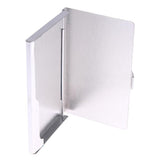 Slim Stainless Steel Card Case \"Wave\" - Silver Silver Silver