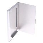 Slim Stainless Steel Card Case \"Wave\" - Silver Silver Silver