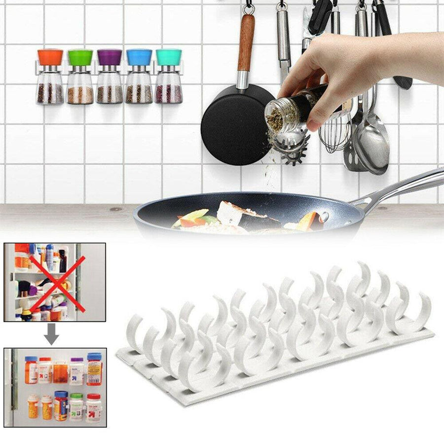 4-pack spice rack for 20 spices White white