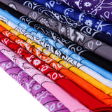 12 pcs 12 Colors 54*54cm Package Bandana Scarf Unisex Handkerchief (C)