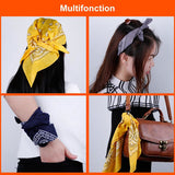 12 pcs 12 Colors 54*54cm Package Bandana Scarf Unisex Handkerchief (C)