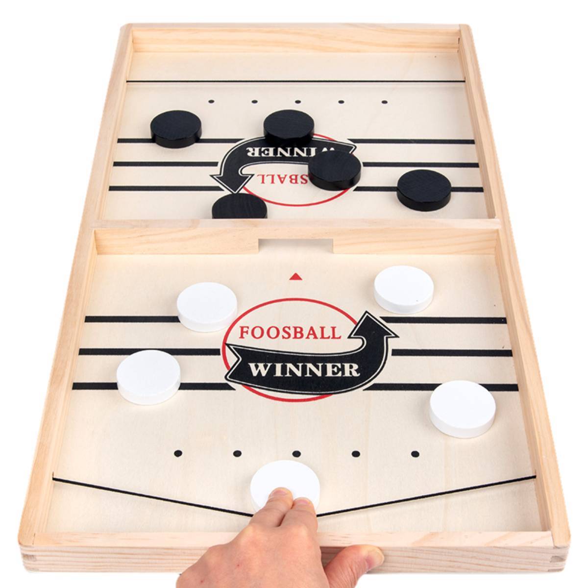 Fast Sling Puck Game, Wooden Hockey Game, Super Football Table A