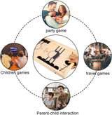 Fast Sling Puck Game, Wooden Hockey Game, Super Football Table A - Top-Down View
