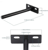 pcs Floating Shelf Bracket, Invisible Metal Shelf Bracket, Heavy Duty Hidden Shelf Bracket, Invisible Shelf Bracket for Wood - Top-Down View