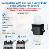 pcs Replacement Nozzles for Contigo Lids, BPA-Free Lid Parts with Wrench - Front View