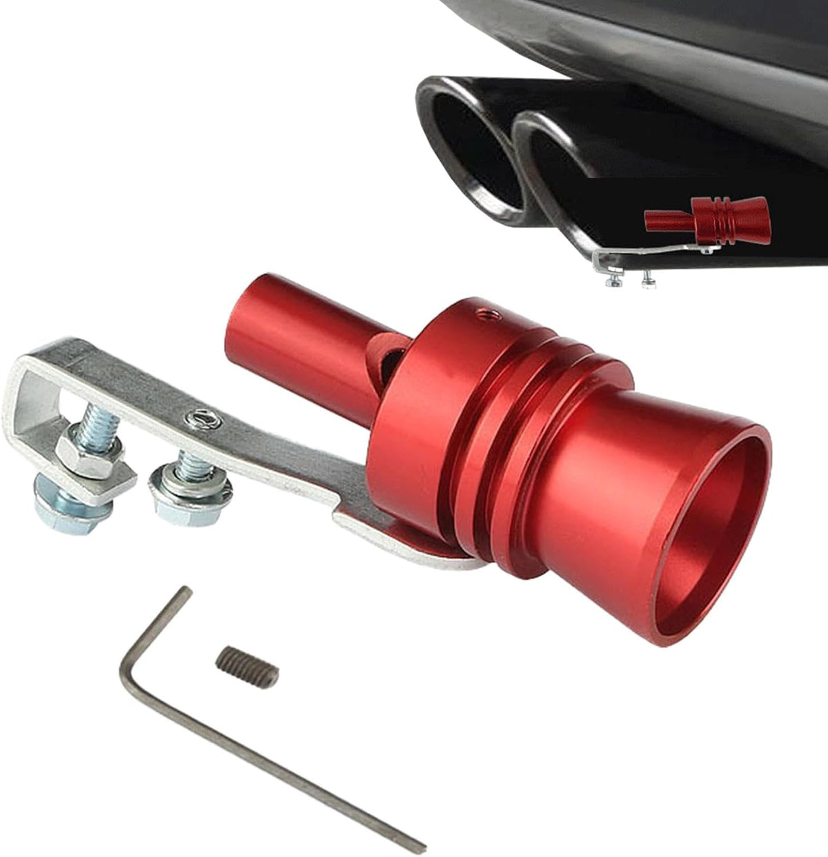 Lightweight Turbo Exhaust Whistle, Car Exhaust Pipe Sound Amplifier XL