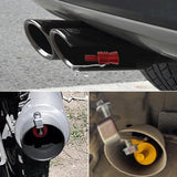 Lightweight Turbo Exhaust Whistle, Car Exhaust Pipe Sound Amplifier XL - Top-Down View