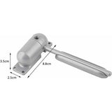 Adjustable Durable Door Closer Surface Mounted Automatic Door Spring for Self-Closing (Gray) - Side View