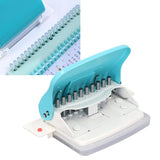 Paper Binding Machine Handheld Portable Spiral Binder A4 A5 A6 A7 Spiral Book Round Hole Punch School Home Light Blue