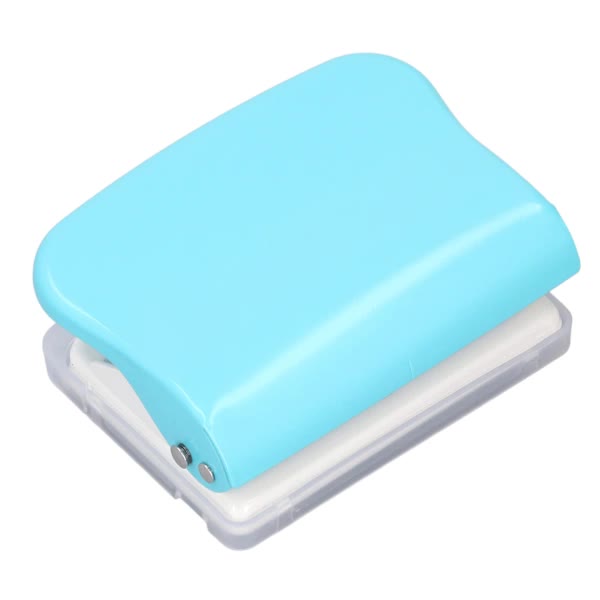 Paper Binding Machine Handheld Portable Spiral Binder A4 A5 A6 A7 Spiral Book Round Hole Punch School Home Light Blue