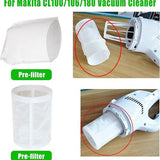 Compatible Filter Set for Makita CL100/106/180 DCL180 Vacuum Cleaner