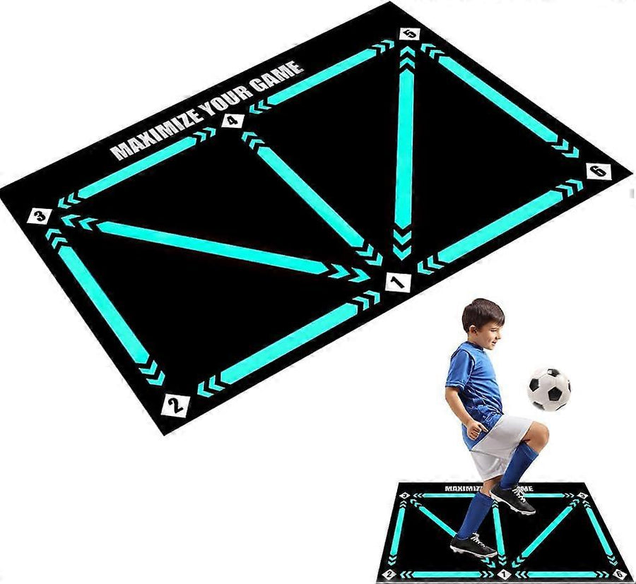 Football Step Training Mat, 60 x 90 cm Football Mat, Football Training Mat, Silent Football Mat