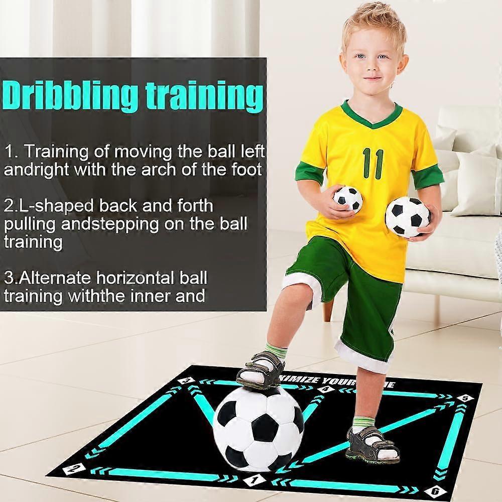 Football Step Training Mat, 60 x 90 cm Football Mat, Football Training Mat, Silent Football Mat