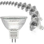 MR16 spotlight bulb 12V 20W GU5.3 dimmable 2-pin halogen bulb warm white light 2700K 12-pack