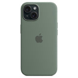 iPhone 15 Case Compatible with MagSafe Scratch-resistant Silicone Case - Red Gr_OF Green iPhone 15