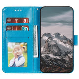 Samsung Galaxy A56 5G Case - PU Leather Mandala Embossed Wallet Case Multicolor_yux Multicolor Blue