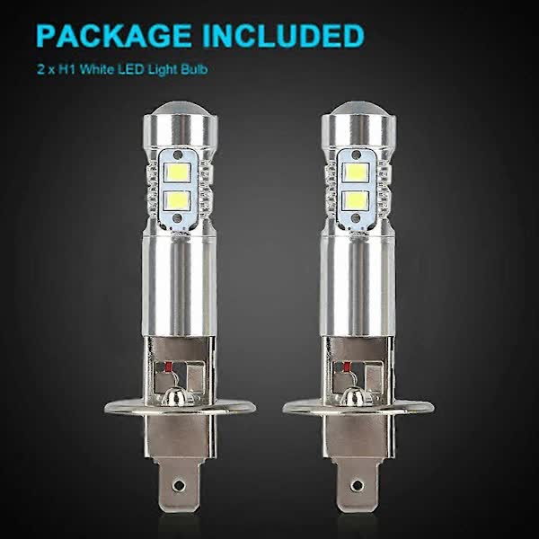 2x H1 LED Headlight Bulbs Conversion Kit High Beam Low Beam Fog Light 100W 6000K