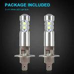 2x H1 LED Headlight Bulbs Conversion Kit High Beam Low Beam Fog Light 100W 6000K
