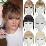 Clip In Hair Bangs Extensions French Bangs Stylish Bangs Hair Pieces blonde & bleachblonde blonde & bleachblonde 28cm