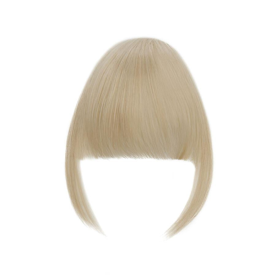Clip In Hair Bangs Extensions French Bangs Stylish Bangs Hair Pieces blonde & bleachblonde blonde & bleachblonde 28cm