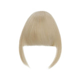 Clip In Hair Bangs Extensions French Bangs Stylish Bangs Hair Pieces blonde & bleachblonde blonde & bleachblonde 28cm - Front View