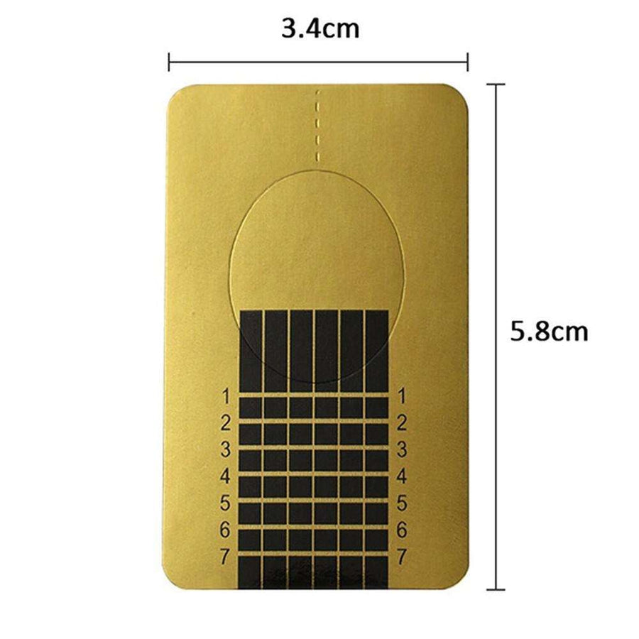 500 pcs Gold Nail Templates - Nail Forms, Nail Template, Nail Forms_yux