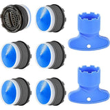 pcs M18.5 Aerator, Kitchen and Bathroom Faucet Aerator, Water Saving Plastic Sink Faucet Aerator With 2 Keys, Blue