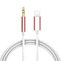 For iPhone Aux Cable Car Aux Cable Apple to 3.5mm Aux Cable - 1m Pink 1m
