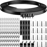 Meter Black Bendable Ceiling Track for Curtains, Flexible Ceiling Curtain Track