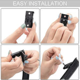 Meter Black Bendable Ceiling Track for Curtains, Flexible Ceiling Curtain Track - Top-Down View