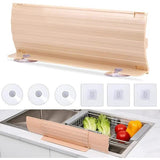 Splash guard for sink with 6 suction cups, splash guard for sink behind tap or sink
