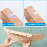 Splash guard for sink with 6 suction cups, splash guard for sink behind tap or sink - Top-Down View