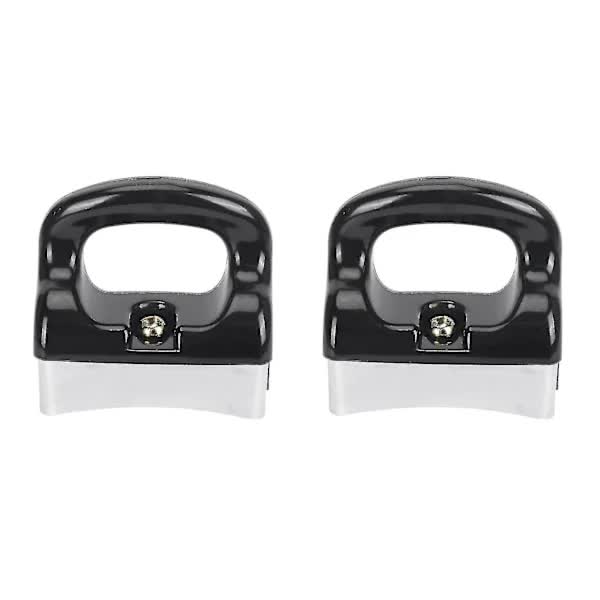 2x Black silver-colored bakelite handle for frying pan saucepan kitchen utensils