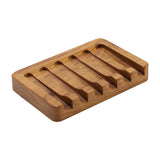 Wooden Soap Dish 2pcs, Soap Holder in Natural Teak, Soap Container for Shower, Bathroom, Kitchen, Bathtub, Razor, Sponges_max_sai