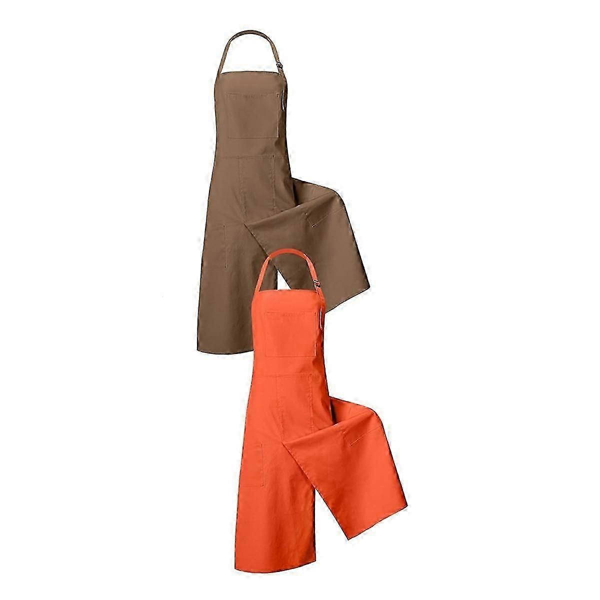 2pcs Ceramic Aprons with Split Legs Ceramic Aprons Split Legs Long Ceramic Aprons for Women Men DIY Cera (FMY)_qcx