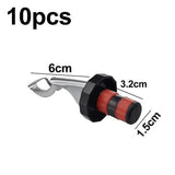 10pcs Wine Cork Expanding Manual Beverage Bottle Stopper Reusable Leakproof Wine Bottle Airtight - Front View