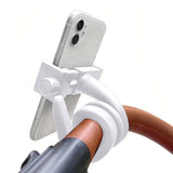 Universal Baby Monitor Holder Longer White Flexible Silicone Baby Camera Tripod - Top-Down View