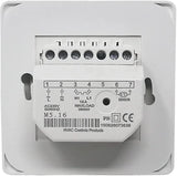 Manual Electric Underfloor Heating Thermostat with AC 220v 16a Probe, Mechanical Underfloor Heating Thermostat Control [Energy Class A+++] (x) - Side View