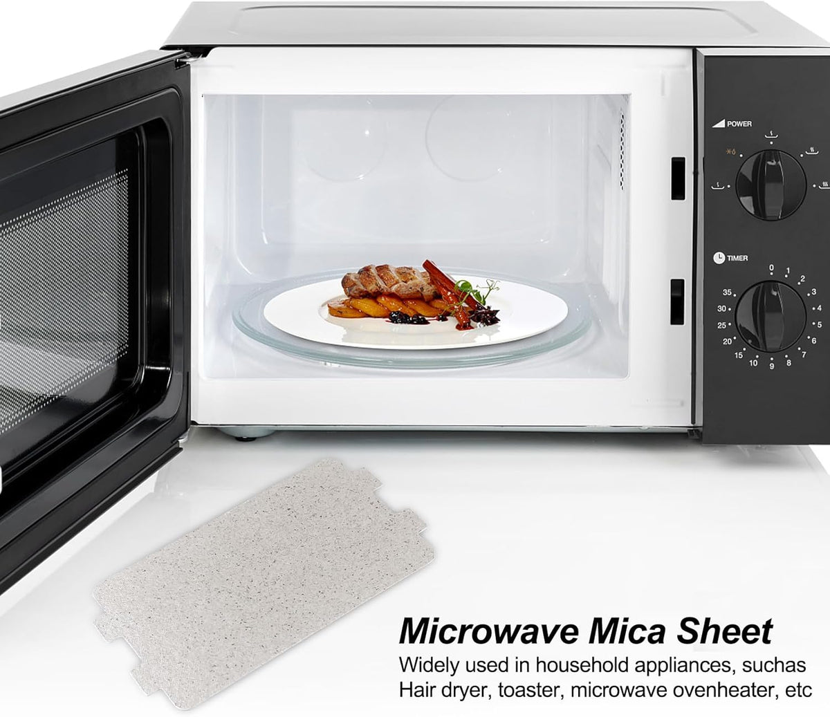 pcs Mica Plate Microwave Waveguide Protector Mica Plates 6.4×11.7cm Microwave Mica Plate Sheet Replacement Repair Accessories_ma