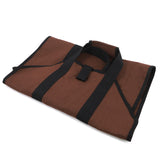 Canvas Firewood Basket, Canvas Firewood Bag, Water-Resistant Firewood Basket, Foldable Firewood Accessories, Perfect for Wood-Burning Stoves, Camping - Front View