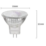 MR11 halogen lamp, 20W 12V MR11 halogen lamp, high color rendering index, 6-pack - Front View
