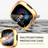 Diruite 4-Pack Case for Fitbit Versa 4/Sense 2 Screen Protector, HD Shockproof Soft TPU Full Protection Screen Protector Case for Fitbit V_qcx